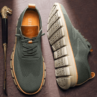 Leichte und atmungsaktive elegante Sneakers für Männer mit Anti-Rutsch-Design – Grün