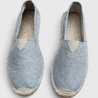 Emily | Atmungsaktiv Espadrille-Stil Ballerinas – Grau
