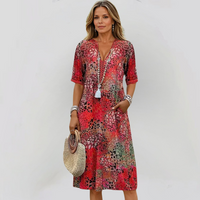 FRANCESCA  | Lebhaftes Sommerkleid – Rot