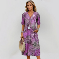 FRANCESCA  | Lebhaftes Sommerkleid – Violett