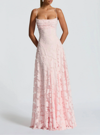 Rhoda™ | Fließende Eleganz im zeitlosen Maxi-Stil – Rosa