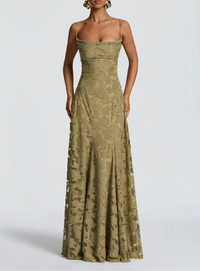 Rhoda™ | Fließende Eleganz im zeitlosen Maxi-Stil – Grün