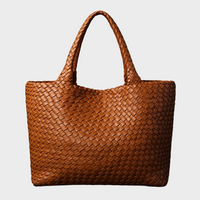 Avielle | Handgewebte Tragetasche – Siena Braun