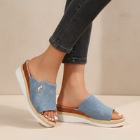 Talia | Komfortable Sandale mit Riemen-Design – Blau (Fast ausverkauft)