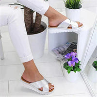 Frieda | Damen Flache Riemchensandalen – Silber