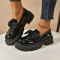 Batya – Elegante Rutschfeste Schuhe Mit Schleife – Schwarz