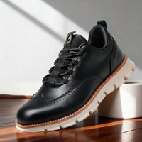Bruno Brogue Sneakers – Schwarz