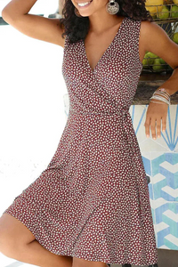Ärmelloses Sommerkleid für Damen | Mini – Rot