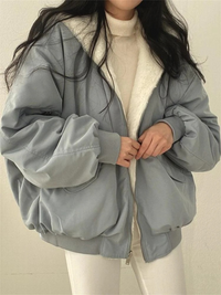 Gemütliche Damenjacke | Warme – Blau
