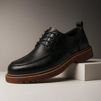 Schuhe aus echtem Leder – Schwarz