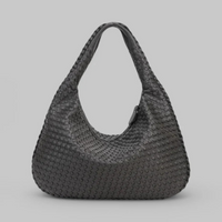 Geräumige Damenhandtasche | Moderne – Grau
