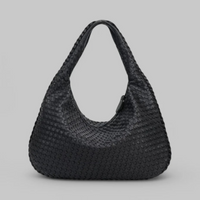 Geräumige Damenhandtasche | Moderne – Schwarz