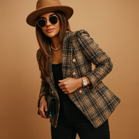 Lina | Damen Blazer elegant und maßgeschneidert – Braun