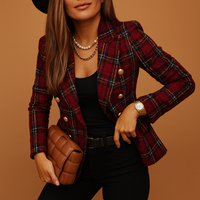 Lina | Damen Blazer elegant und maßgeschneidert – Bordeaux