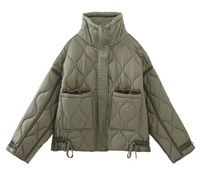 Kylene | Manteljacke mit Taschen – Grün