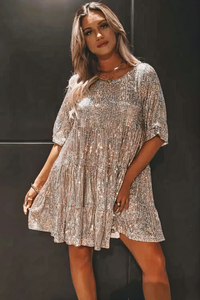 Glamouröses Pailletten Partykleid für Damen | Mini – Einhorn