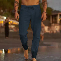Sterling | Herren Leinenhosen – Dunkelblau