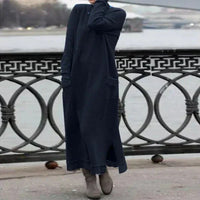 Jana | Oversized Strickkleid Damen modern & stilvoll – Blau