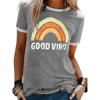Heidi-Mode | Verbreiten Sie Positivität mit Unserem Good Vibes Shirt – Grau