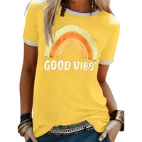 Heidi-Mode | Verbreiten Sie Positivität mit Unserem Good Vibes Shirt – Gelb