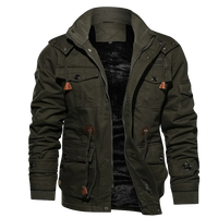 Herren Winterjacke | Utility Design Mit Warmem Innenfutter – Grün