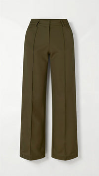 Mathilda Hose mit Weitem Bein – Grün