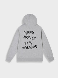 Eleganter Kapuzenpullover Unisex – Grau
