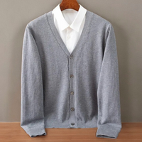 Santorini Cashmere Cardigan – Grau