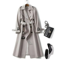 Sarah™ | Stilvoller eleganter Trenchcoat – Grau