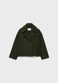 Lasitha | Kurze zweireihige Jacke – Grün