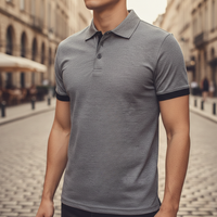 Lennart | Herren Kurzarm Poloshirt Regular Fit – Dunkelgrau