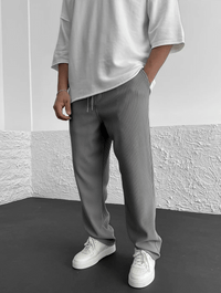 Milan | Gerippte Hose Für Herren – Grau