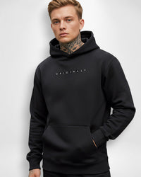 Hooded Sweatshirt Pullover für Herren – Schwarz