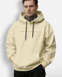 Hooded Sweatshirt Pullover für Herren – Beige
