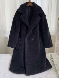 Abigaile | Plüsch-Wintermantel - Elegant & Komfortabel – Marine