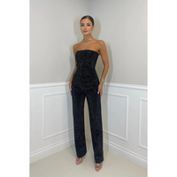 Hannah | Elegantes High Waist Zweiteiler-Set – Schwarz