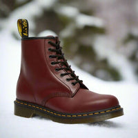 Lincoln™ - Hochgeschnittene Lederstiefel – Rot