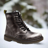 Lincoln™ - Hochgeschnittene Lederstiefel – Grau