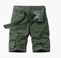 Lässige Herren-Shorts mit praktischen Taschen für den täglichen Gebrauch – Grün