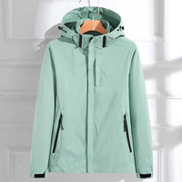 Heidi | Verstellbare Regenjacke – Mintgrün