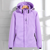 Heidi | Verstellbare Regenjacke – Lila