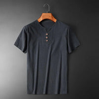 Gio – Leicht und elegant Sommer-T-Shirt aus weichem Stoff und leichtem Sommergewebe – Grau