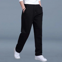Herren bequeme Trainingshose | Jogging – Schwarz