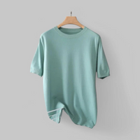Herren bequemes klassisches T-Shirt | Kurzarm – Grün