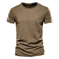 Herren bequemes Sommer-T-Shirt | kurzarm – Braun