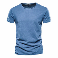 Herren bequemes Sommer-T-Shirt | kurzarm – Dunkelblau