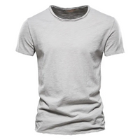 Herren bequemes Sommer-T-Shirt | kurzarm – Grau