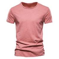 Herren bequemes Sommer-T-Shirt | kurzarm – Rot
