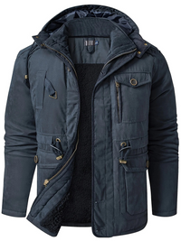 Herren dicke Outdoor-Winterjacke | Warme – Marine