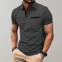 Herren edles Poloshirt | Kurzarm – Grau